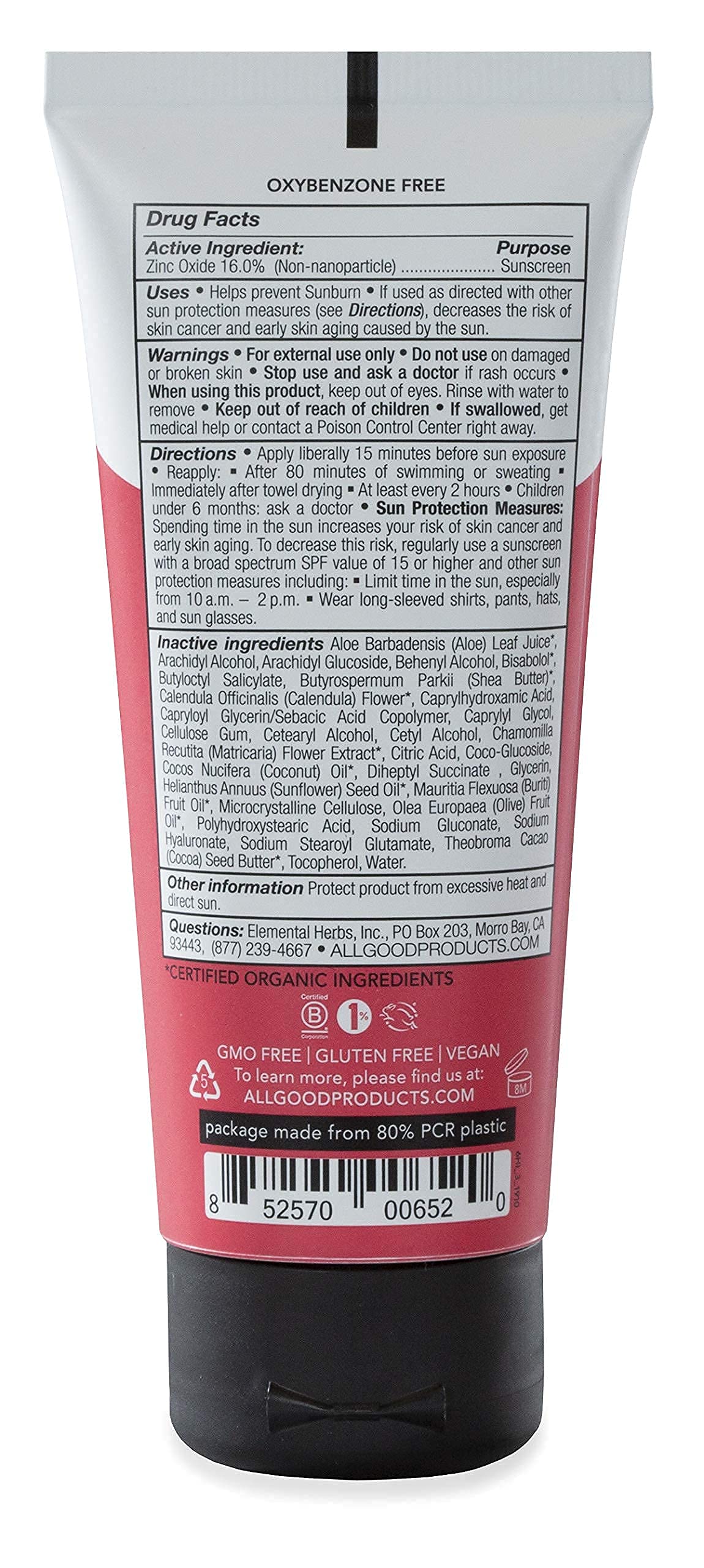 All Good Suncare blends easily and stays put during playtime.