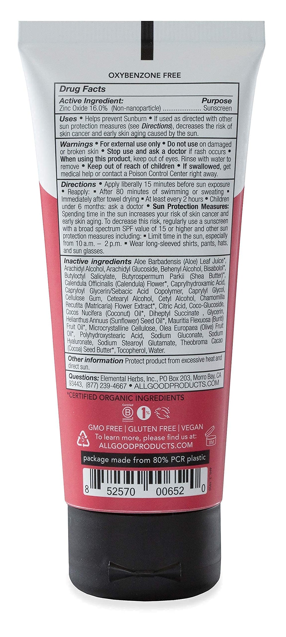All Good Suncare blends easily and stays put during playtime.