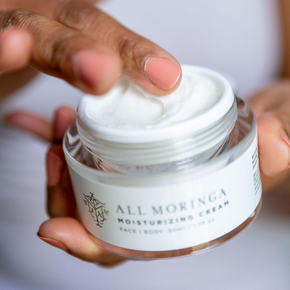 All Moringa Face Cream jasmine scent evokes calm while moisturizing.