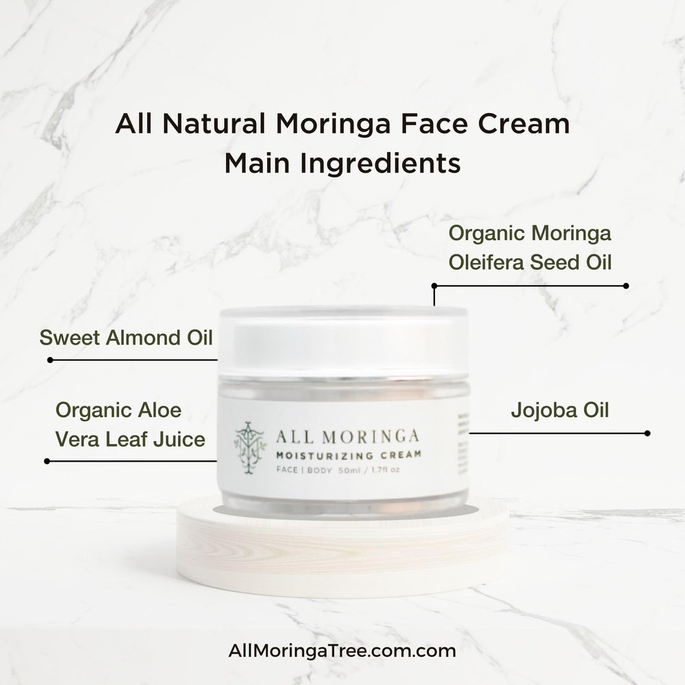 All Moringa packaging and jar display eco friendly design.