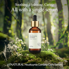 All Natural Houttuynia Serum dropper pour showing lightweight texture