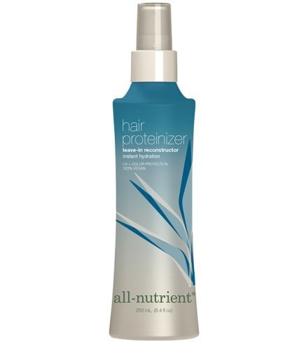 All Nutrient Hair Proteinizer bottle enables lightweight leave-in repair and hydration.