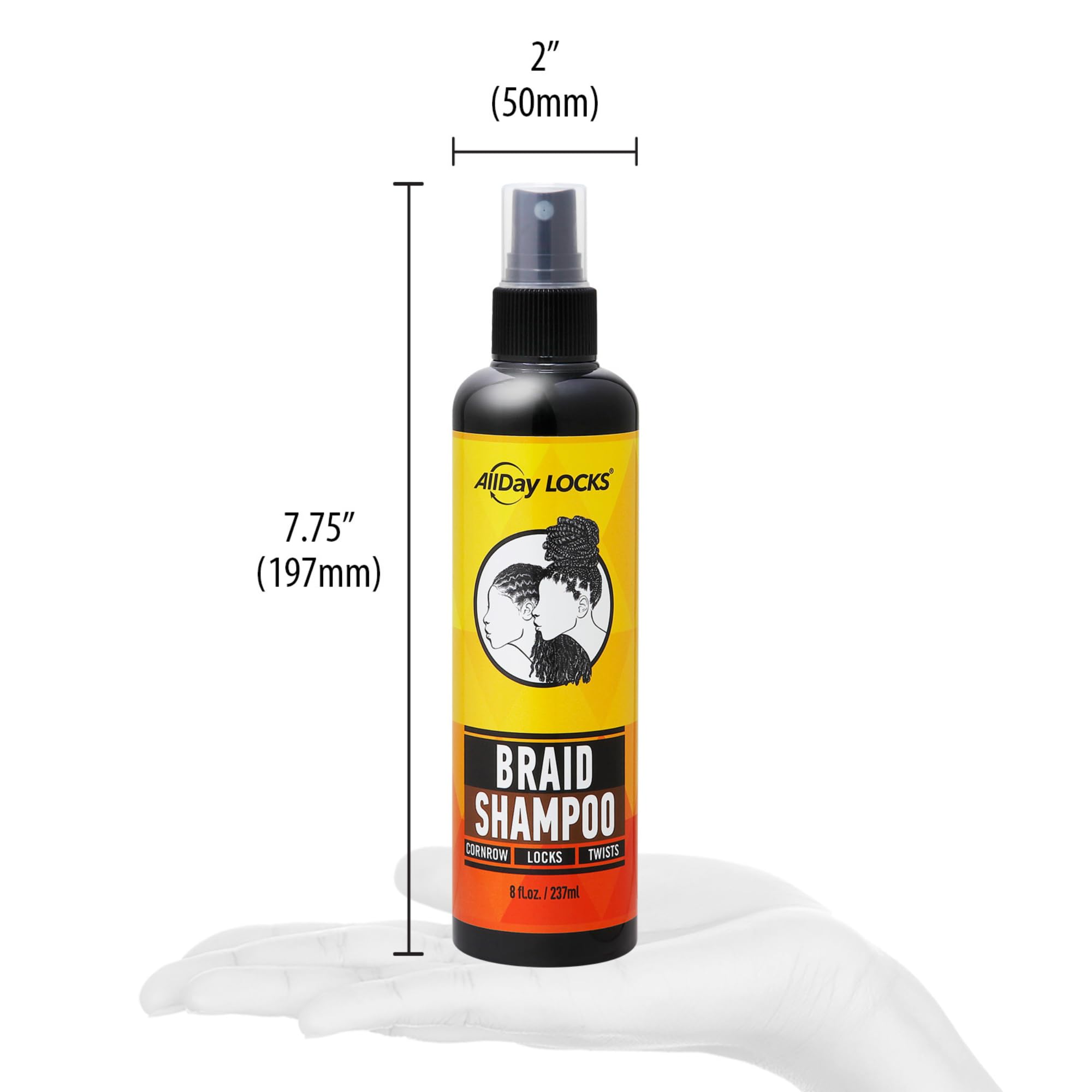 AllDay Locks Braid Foam adds shine to hair while smoothing frizz