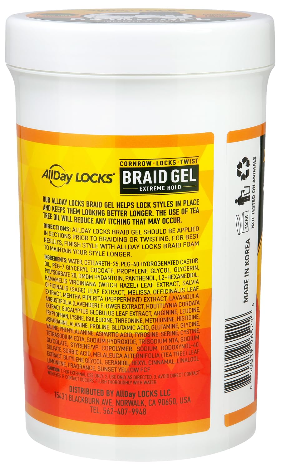 AllDay Locks Braid Gel used on a twist style for definition.