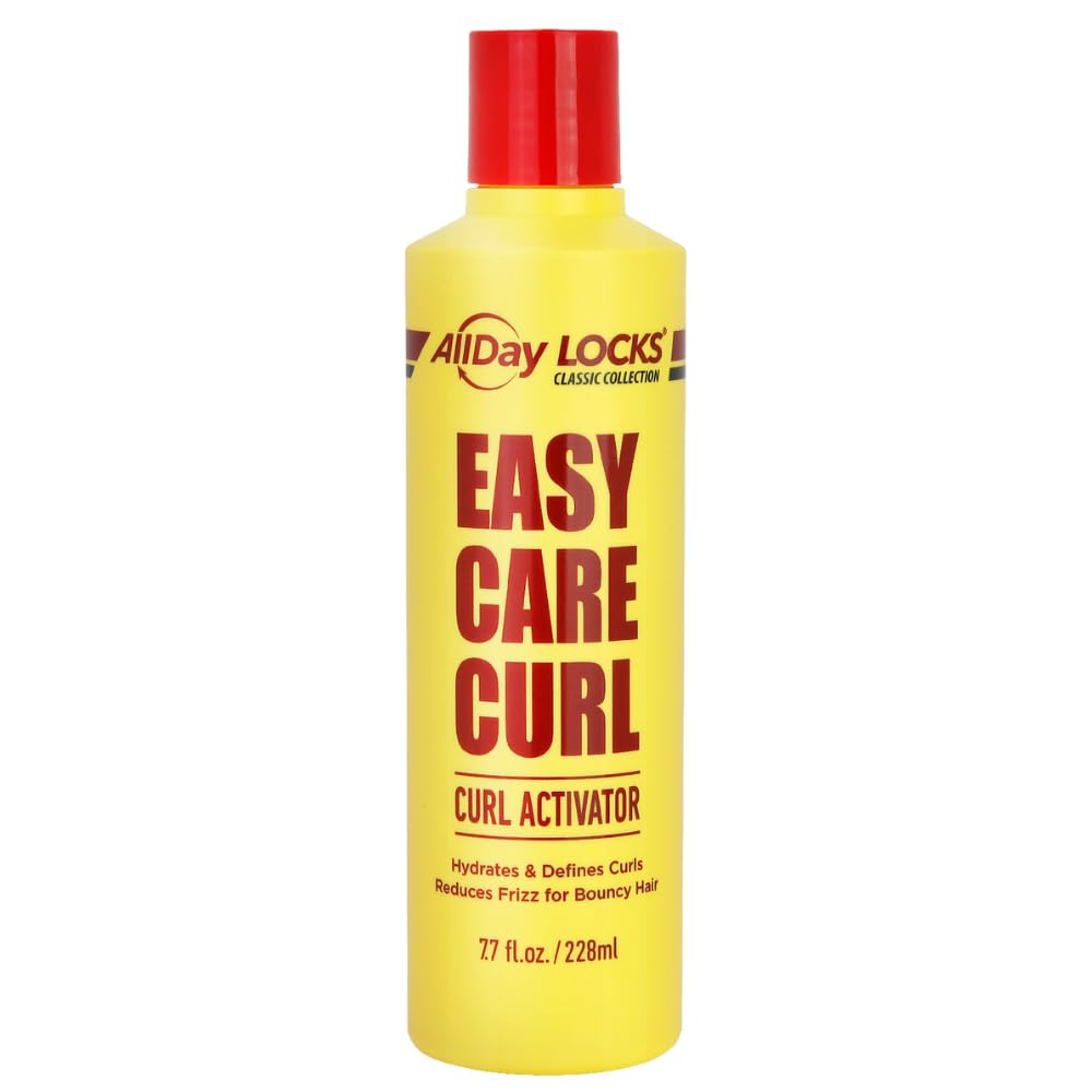 AllDay Locks curl activator bottle prepared for daily moisture and styling.