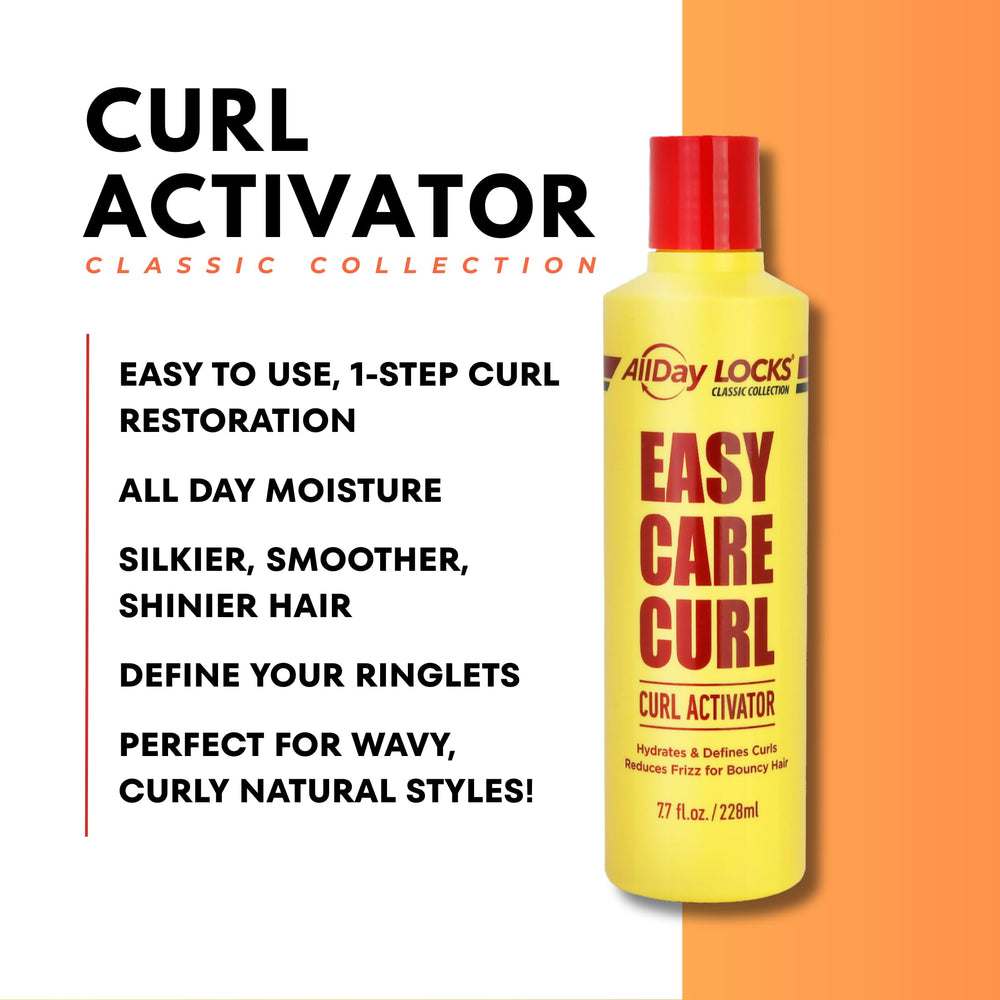 AllDay Locks curl activator delivers shiny, defined curls with natural movement.