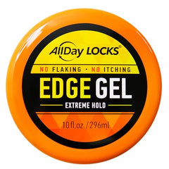 AllDay Locks Edge Gel application close-up for precise edge smoothing.