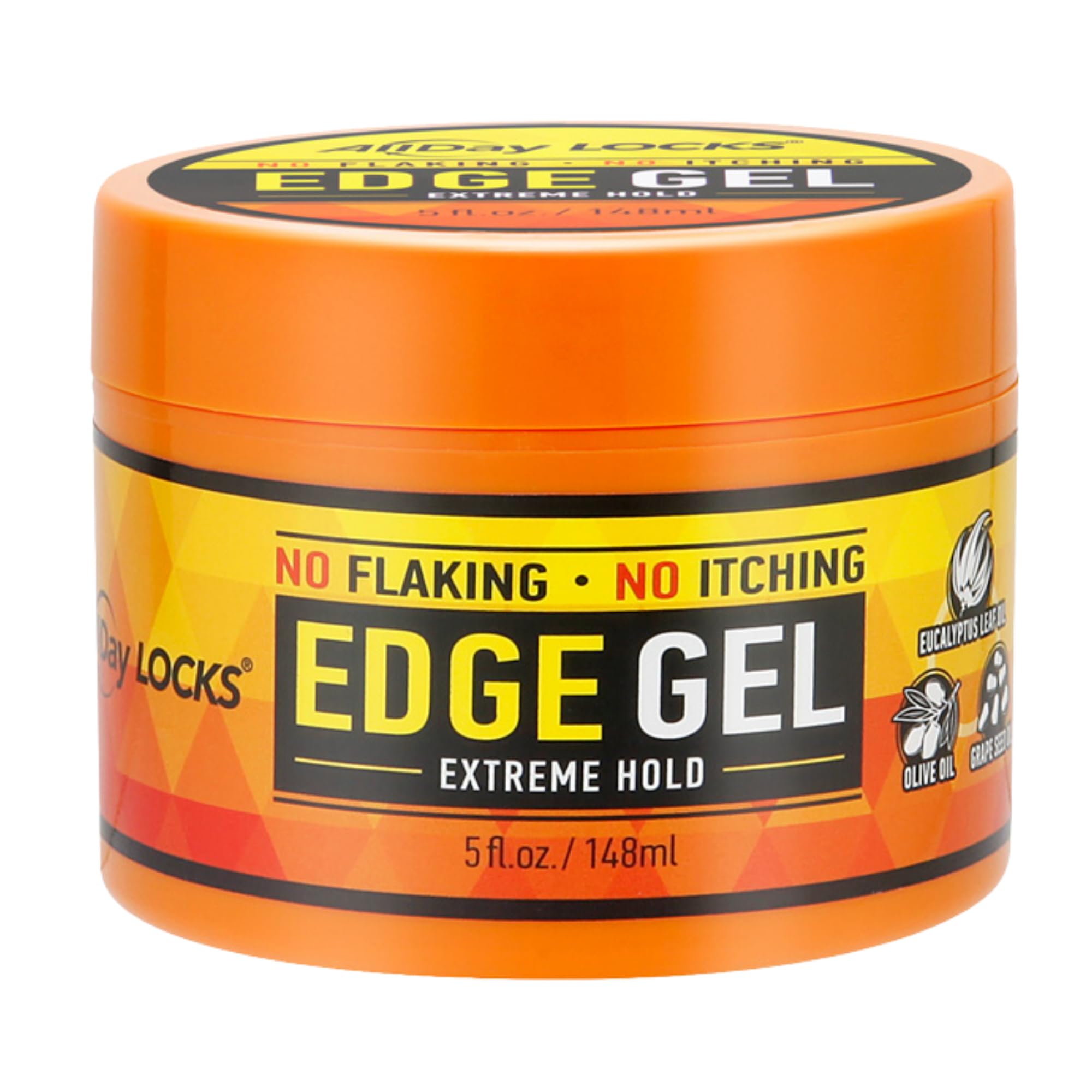 AllDay Locks Edge Gel Extreme Hold bottle for long-lasting edge control.