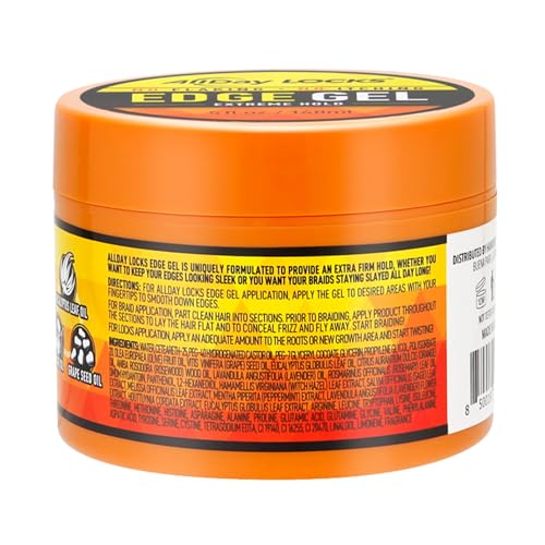AllDay Locks Edge Gel Extreme Hold texture close-up shows lightweight gel consistency.