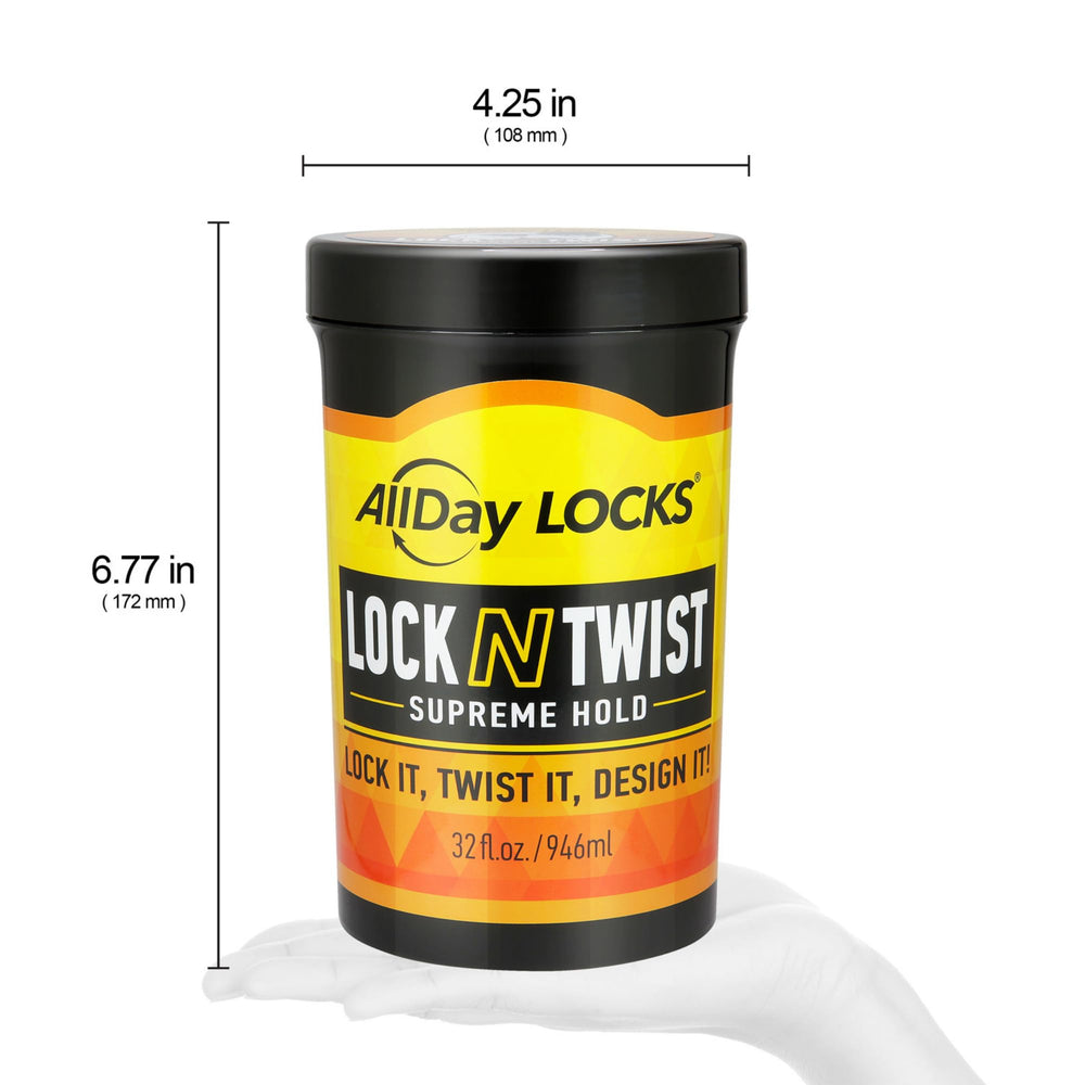 AllDay Locks hydration and protection visible on moisturized strands thanks to nourishing ingredients.