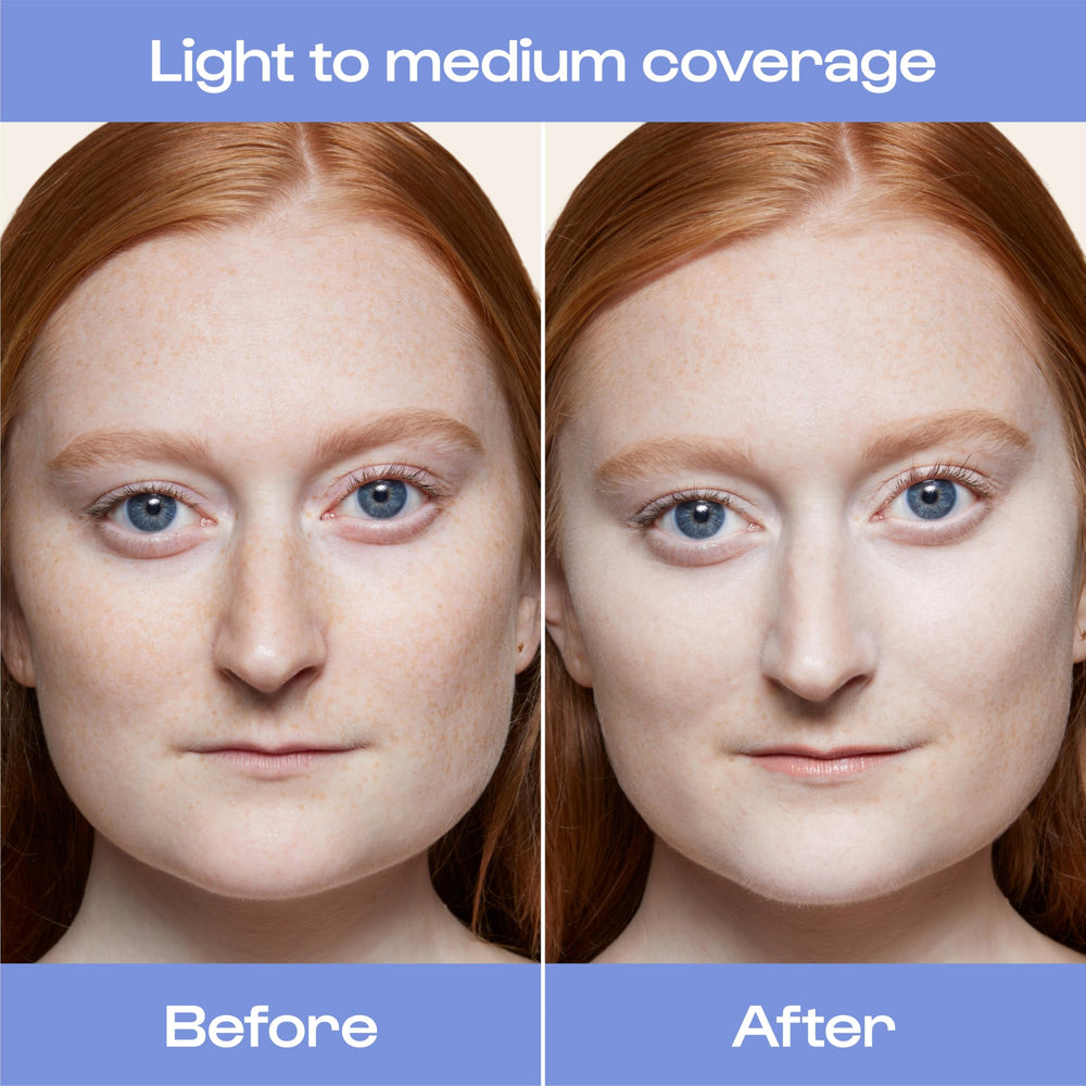 ALLEYOOP Game Face Concealer under-eye swatch brightening the area.