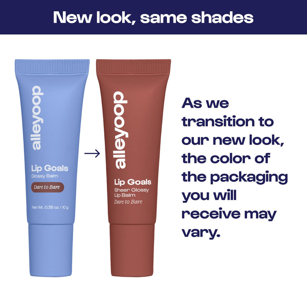 ALLEYOOP Lip Goals hydrating lip care in a glossy look gives soft, nourished lips.