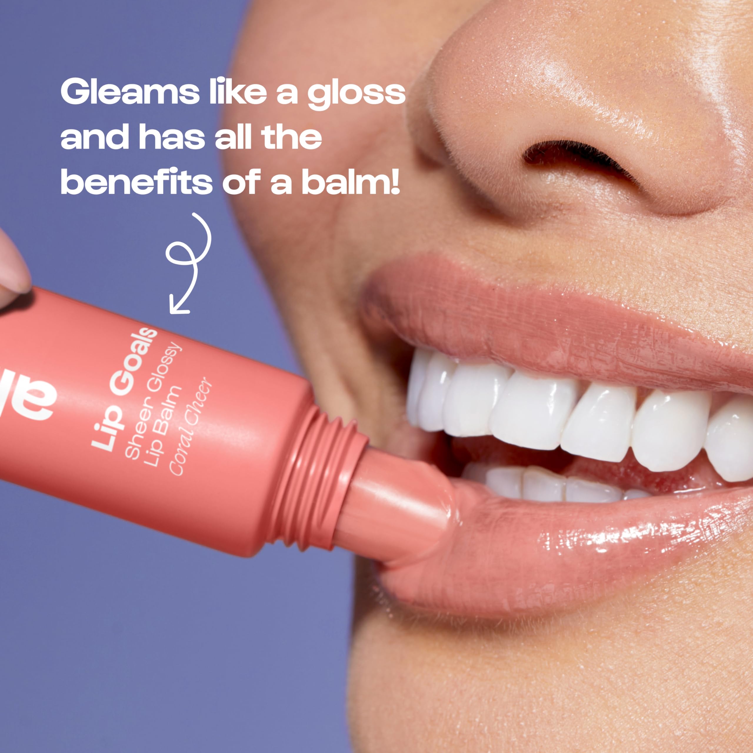 ALLEYOOP Lip Goals squeeze-tube design for mess-free, on-the-go lip care.