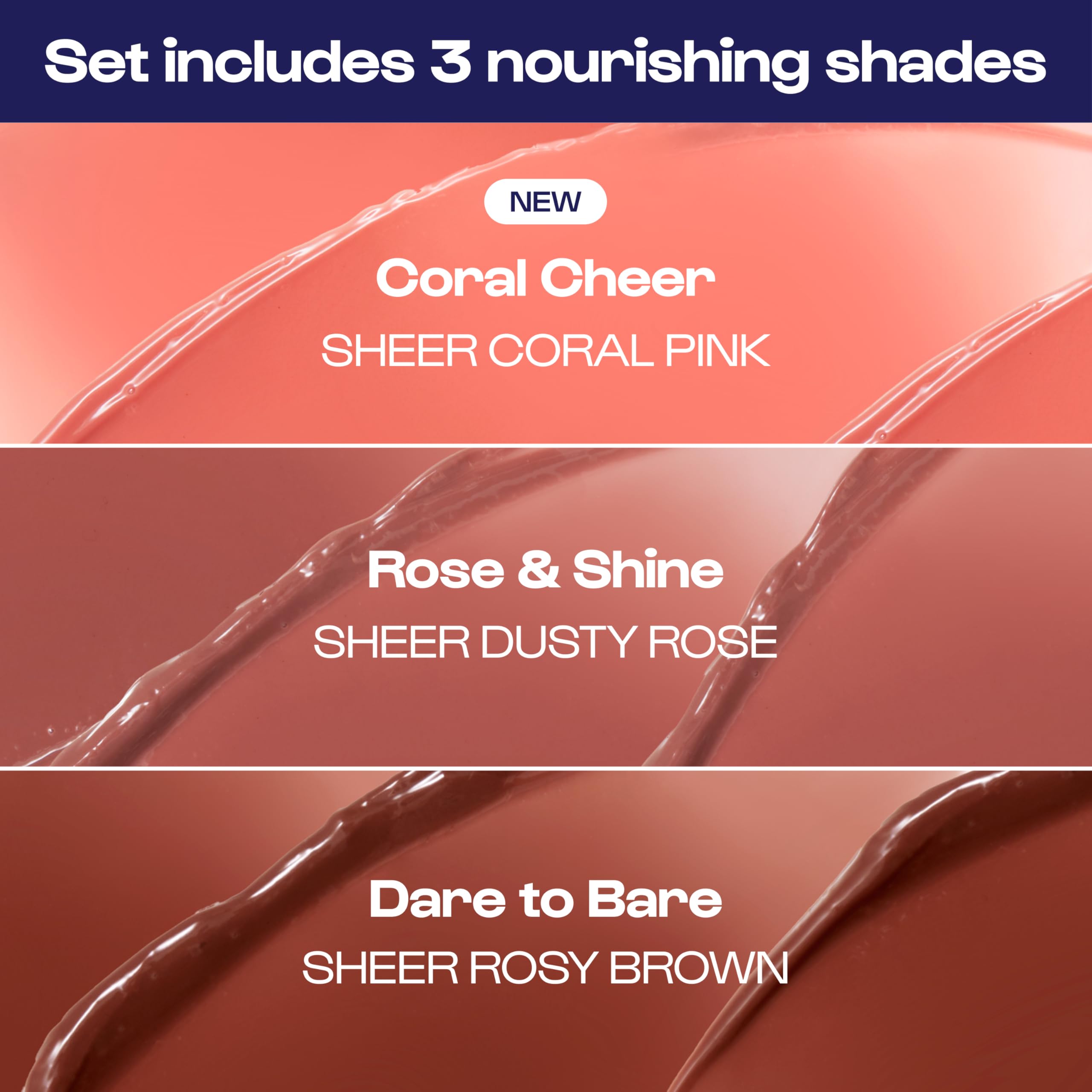 ALLEYOOP Lip Goals Trio peppermint infusion provides natural plump feel and refreshing cool sensation.