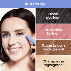 ALLEYOOP Pen Pal 4-in-1 makeup pen eyebrow pencil for precise brows on the go