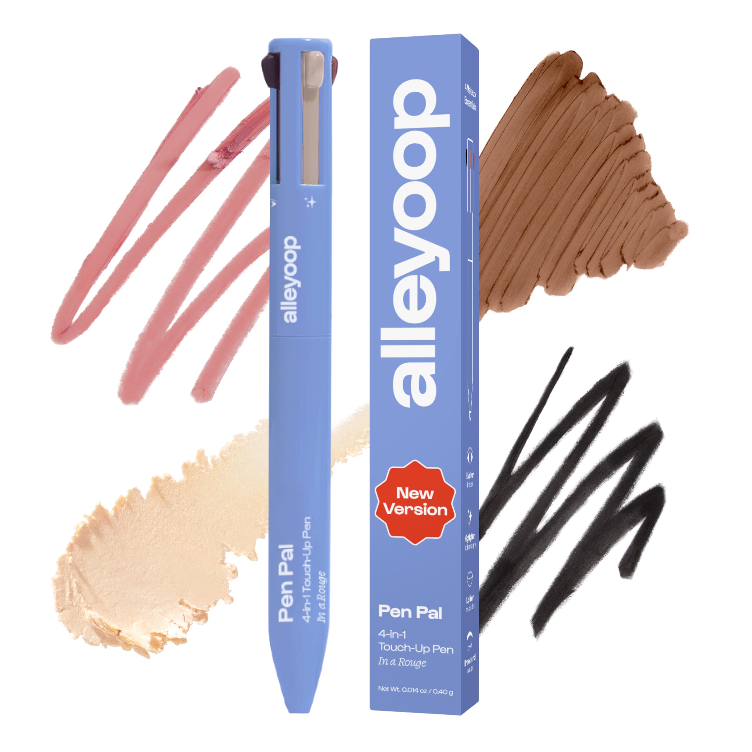 ALLEYOOP Pen Pal 4-in-1 makeup pen eyeliner for quick, on-the-go touch-ups