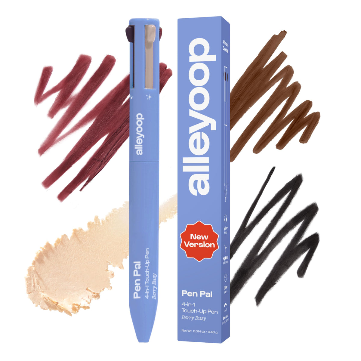 ALLEYOOP Pen Pal 4-in-1 eyeliner pen for precise daily lining