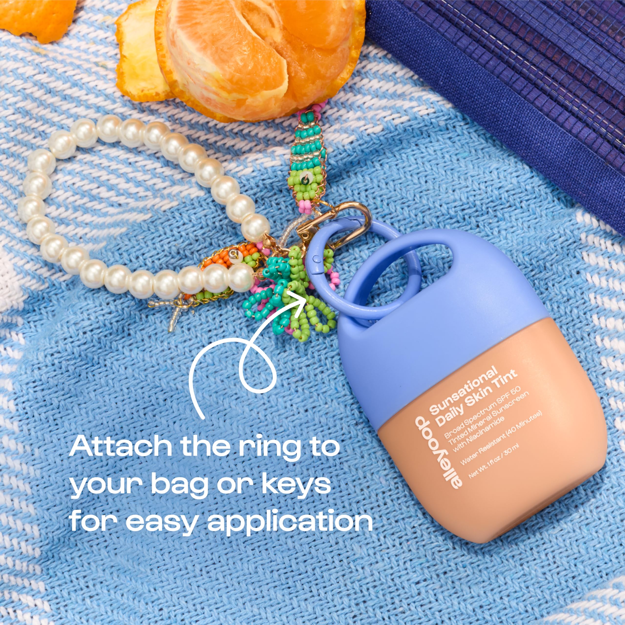 ALLEYOOP Sunsational mineral sunscreen SPF 50 with no white cast.