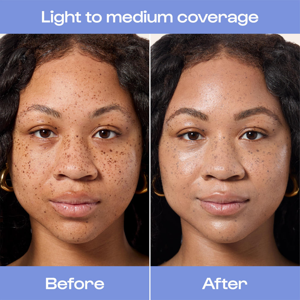 ALLEYOOP Sunsational SPF 50 tinted cream swirl for even skin tone.