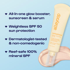 Alleyoop Sunsational application stroke highlights easy blending for a smooth, even complexion.