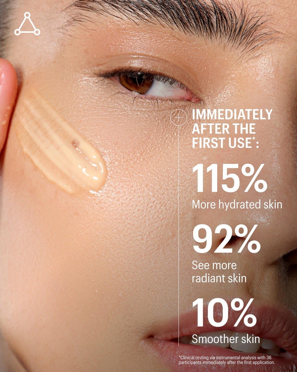 Allies of Skin 7 firming peptides ingredients visual suggests firmer skin.