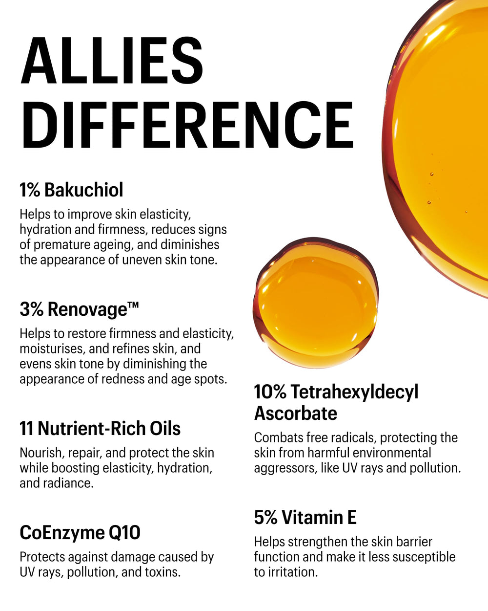 Allies of Skin CE15 Bakuchiol Firming Oil on the face delivers smoothing hydration.