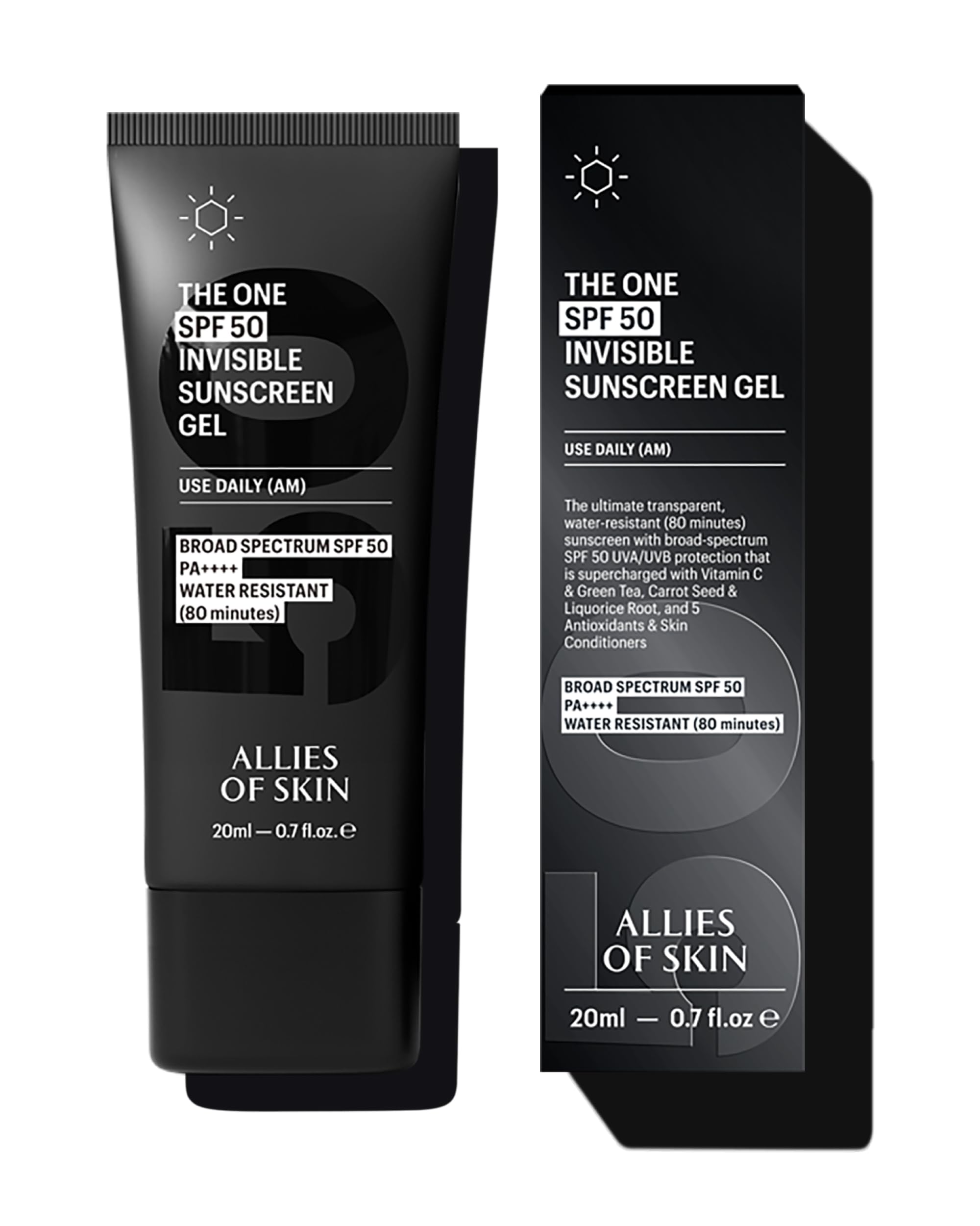 Allies of Skin Daily Face Sunscreen travel bottle ready for on-the-go protection