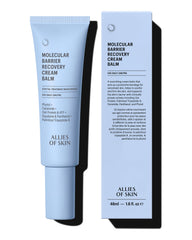 Allies of Skin Molecular Barrier Cream Balm jar shows rich texture for deep hydration and barrier support.