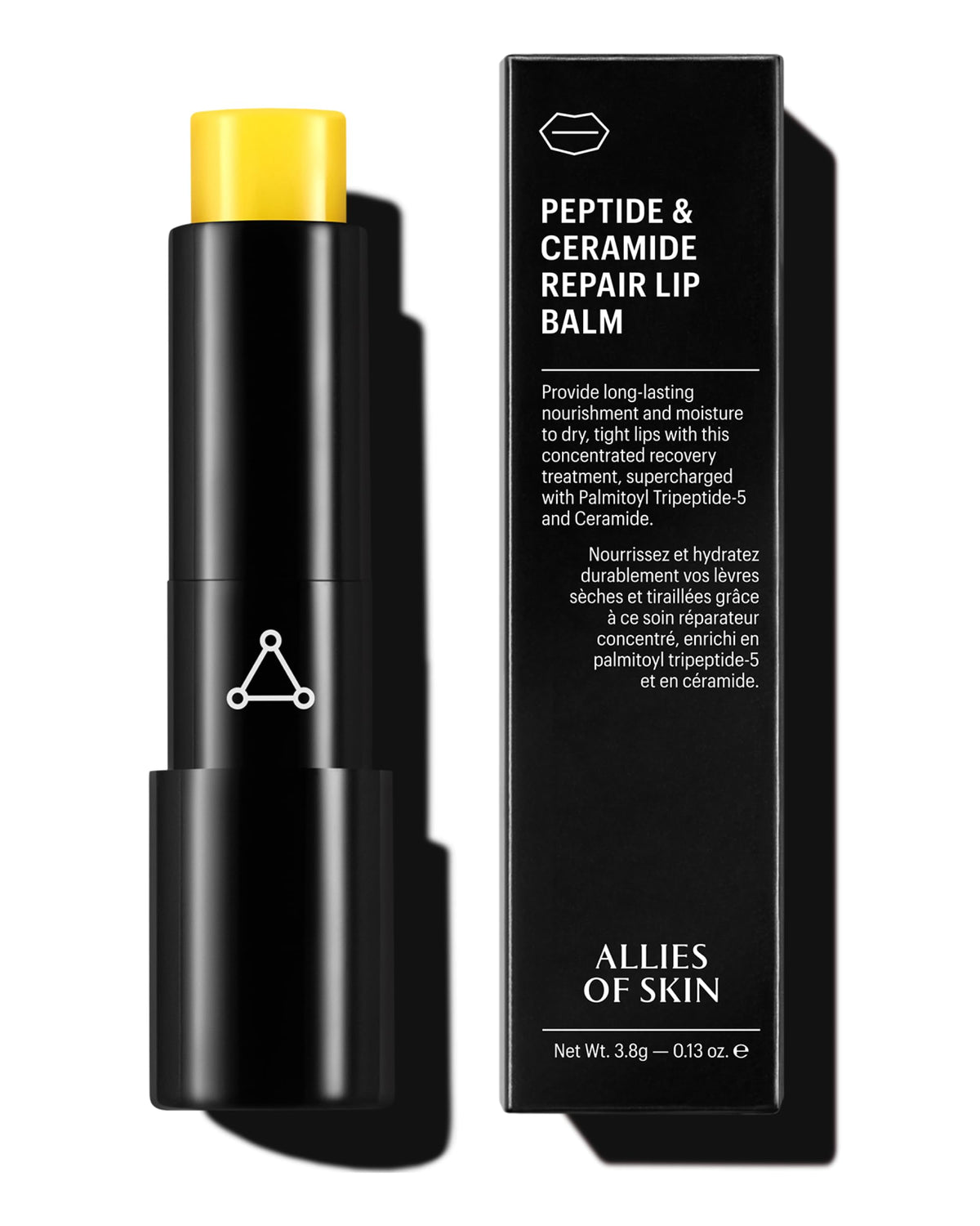 Allies of Skin Repair Lip Balm tube for long lasting lip hydration.