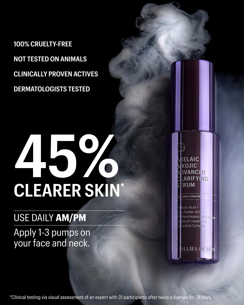 Patch-test guidance for sensitive skin featured in the visual.