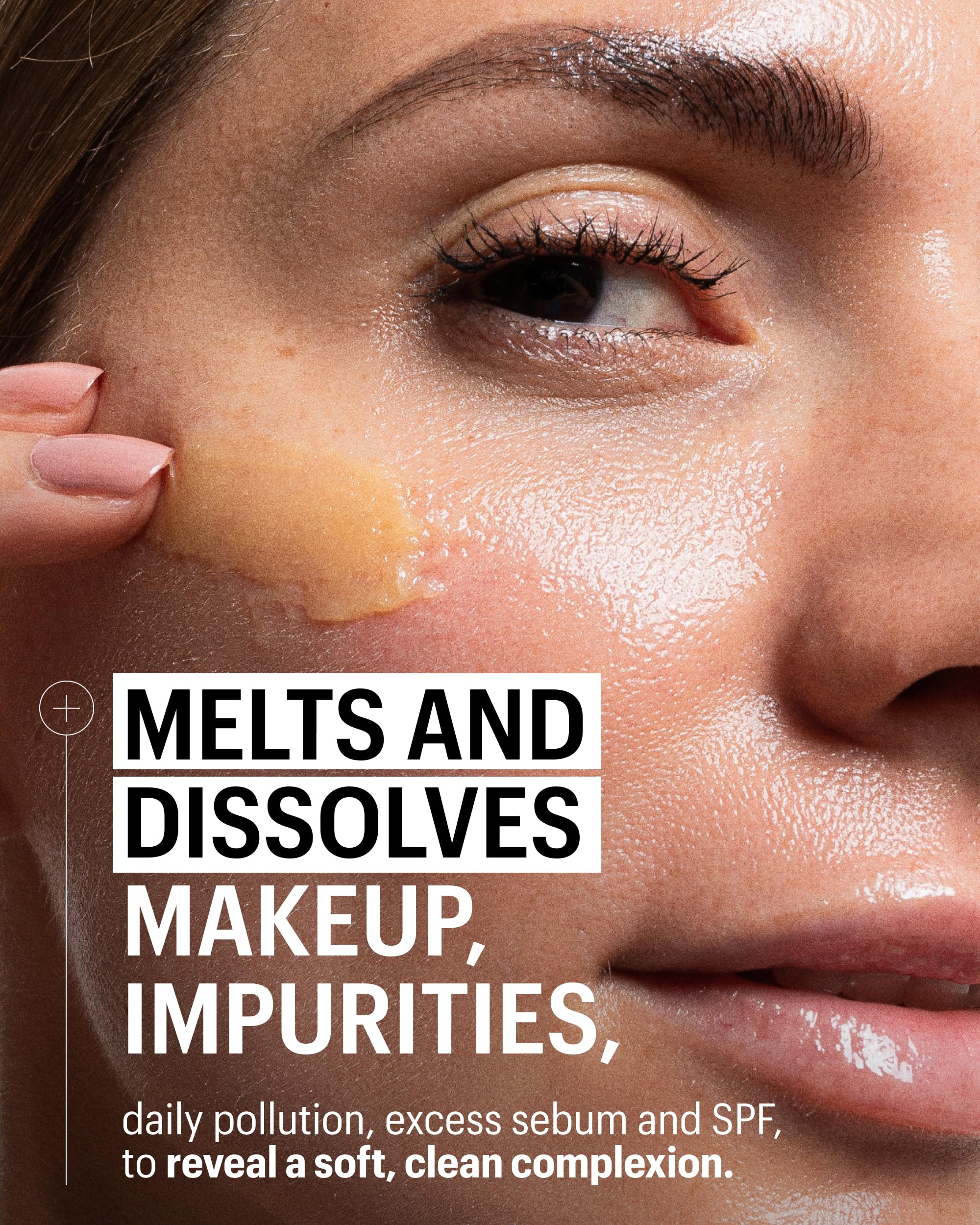 Allies of Skin Vitamin C & Omegas cleansing balm silky balm on skin.