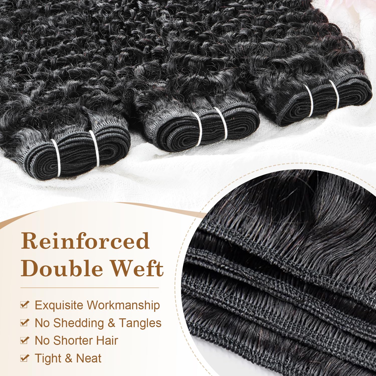ALLRUN spiral-ends close-up emphasizing defined curls and bounce retention after washing