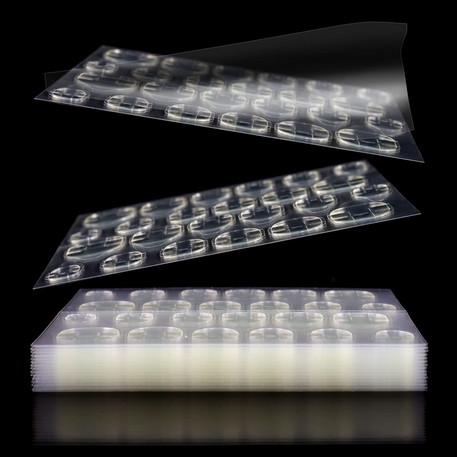 Allstarry adhesive tabs pack close-up shows ultrathin, waterproof tabs ideal for long-lasting manicures.