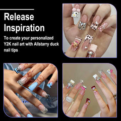 Allstarry duck nail tips PMMA material provide lightweight comfort and durable support.