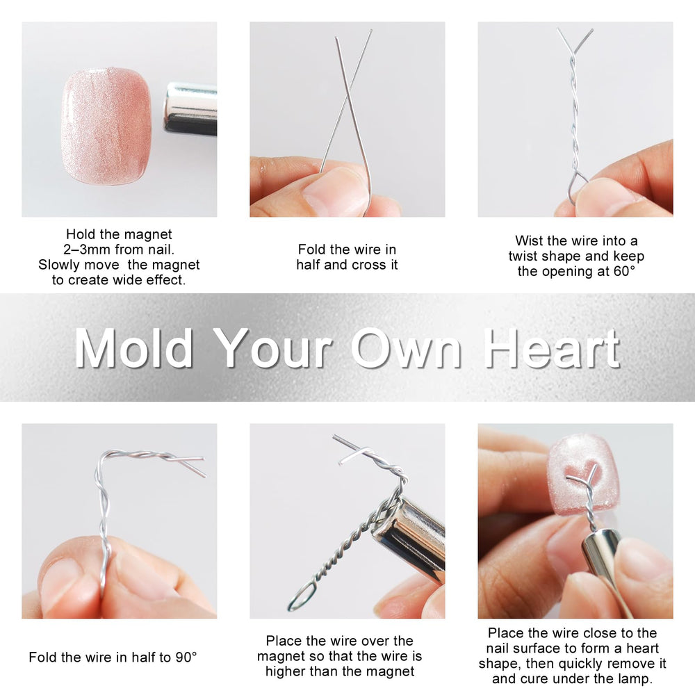 Allstarry flexible nail magnet tool supports easy shape bending for creative patterns.