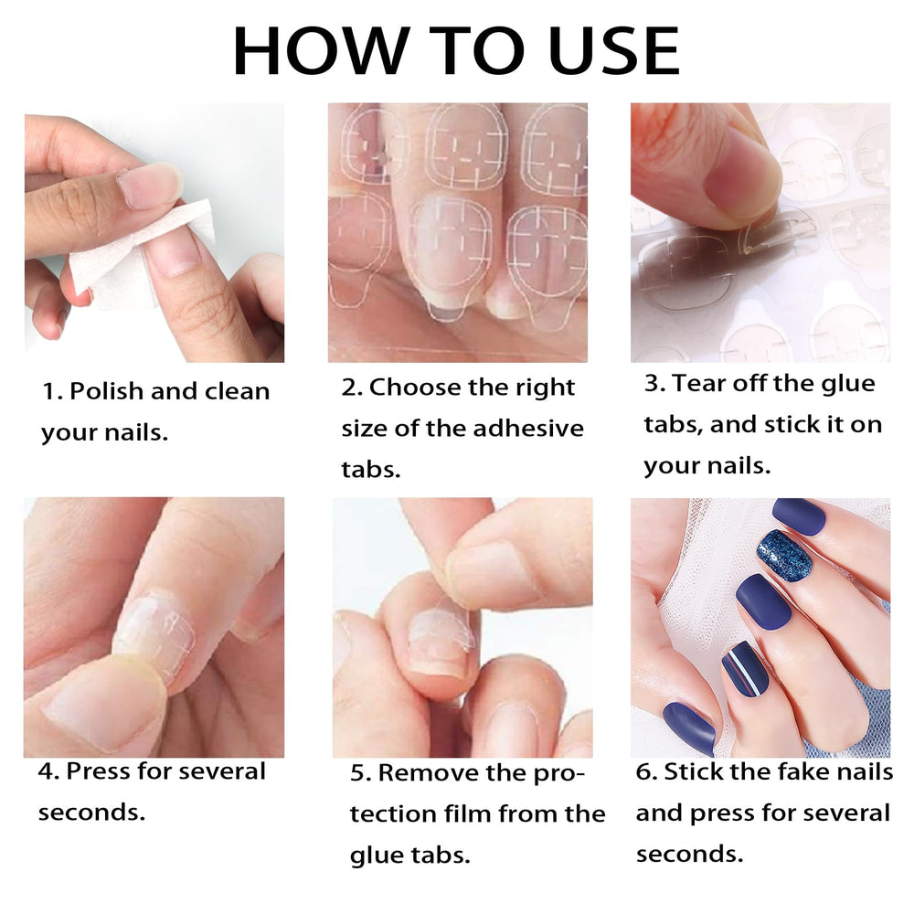 Allstarry tabs remove cleanly without residue protecting natural nails