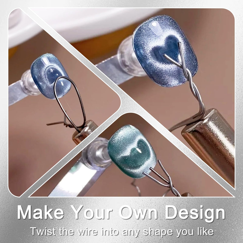 Allstarry portable cat eye nail magnet kit fits compact spaces for travel or home use.
