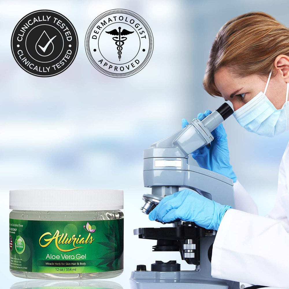 Allurials Aloe Gel may soothe scalp irritation and dandruff.