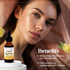 Allurials Squalane Oil nourishes hair ends for smoothness and shine