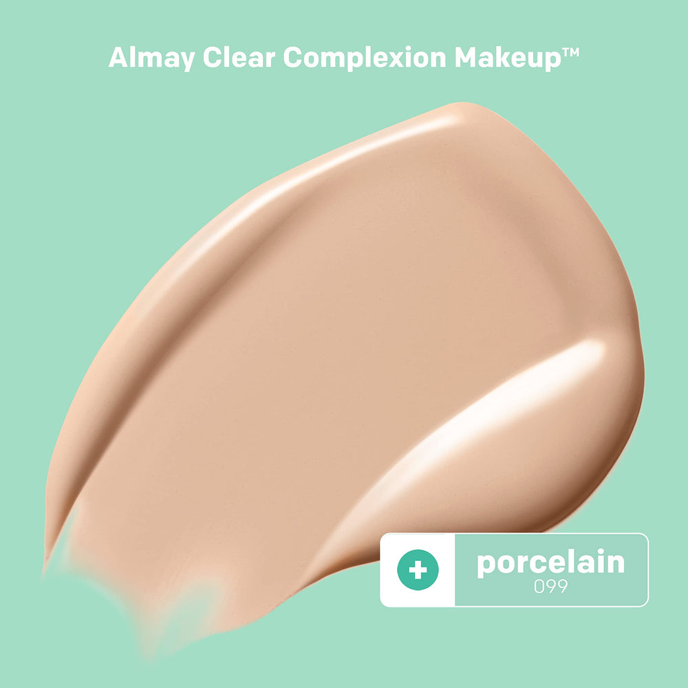 Almay foundation bottle cap close-up highlighting hypoallergenic packaging