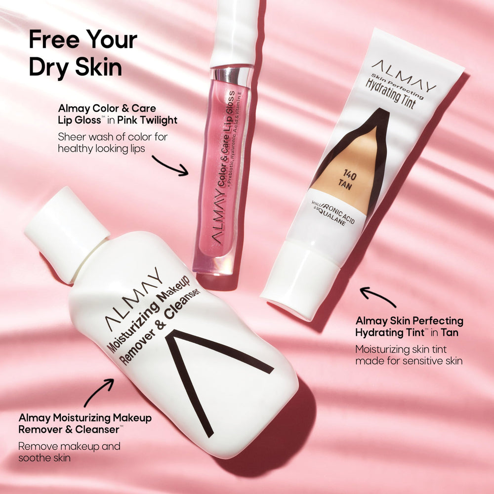 Almay Color & Care Lip Gloss add-on glow used in daily routine close-up