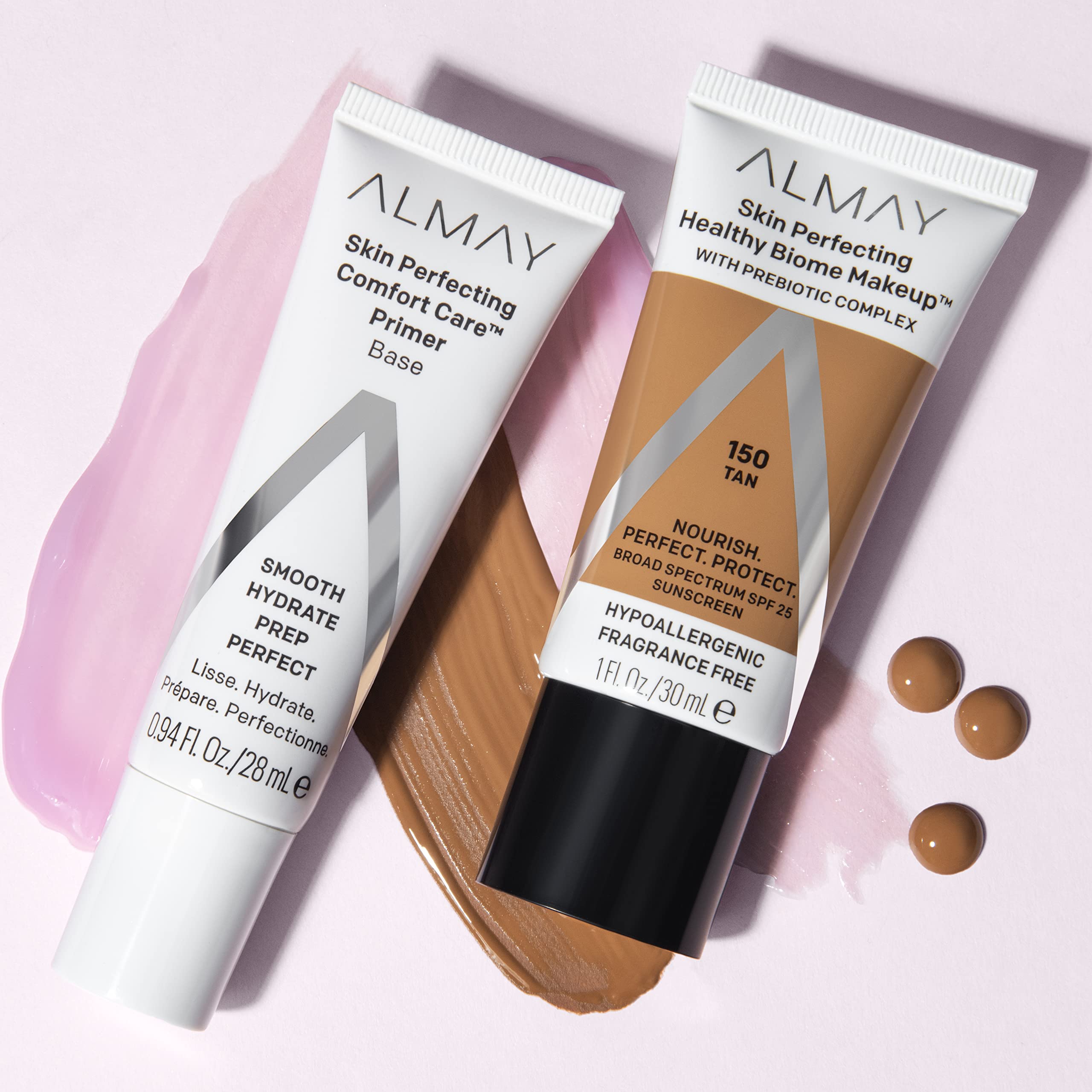 Almay dermatologist-tested and cruelty-free badge on packaging