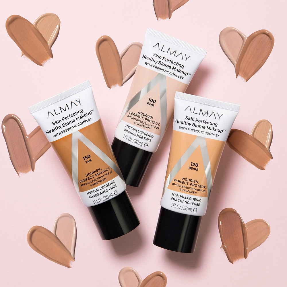Almay fragrance-free label on clean, irritation-free formula