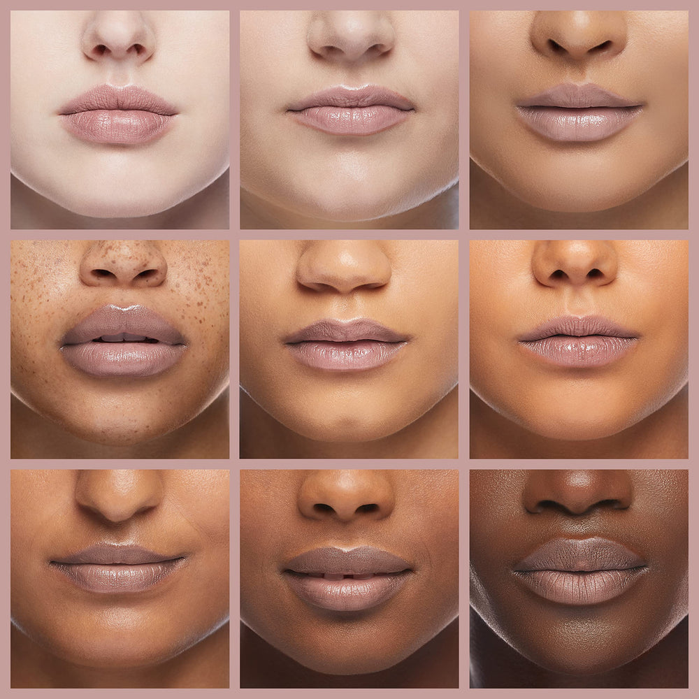 Almay Goddess Gloss high shine finish on lips.