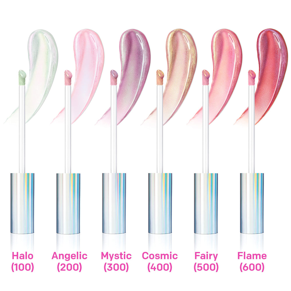 Almay Goddess Gloss iridescent sheen in cosmic shade.