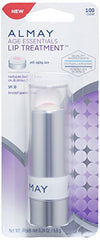 Almay Lip Treatment anti-aging core helps smooth vertical lines on lips.