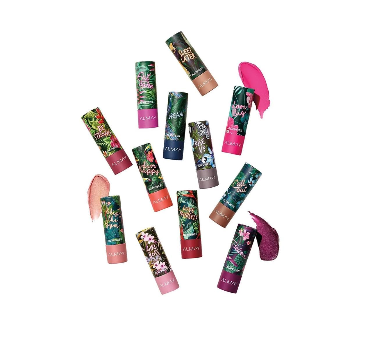 Almay Lip Vibes high-impact color on lips for statement lips