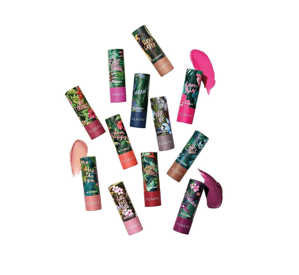 Almay Lip Vibes high-impact color on lips for statement lips