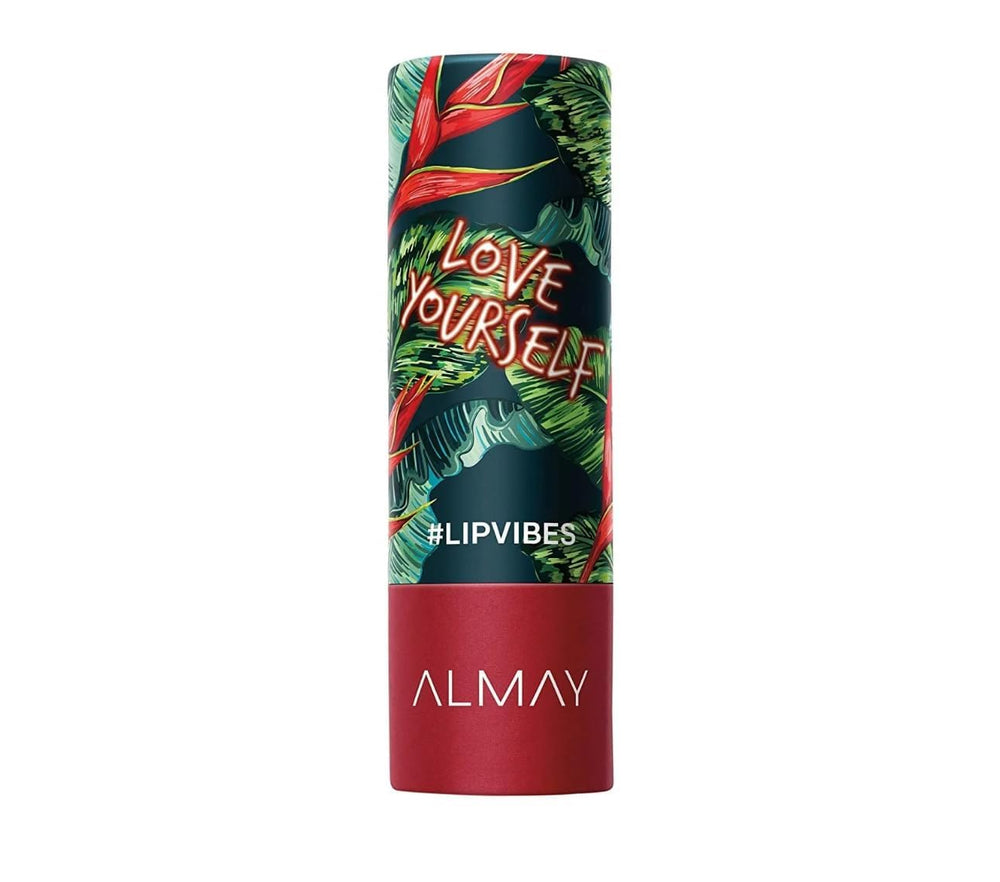 Almay Lip Vibes swatch collection displaying wide shade range on skin