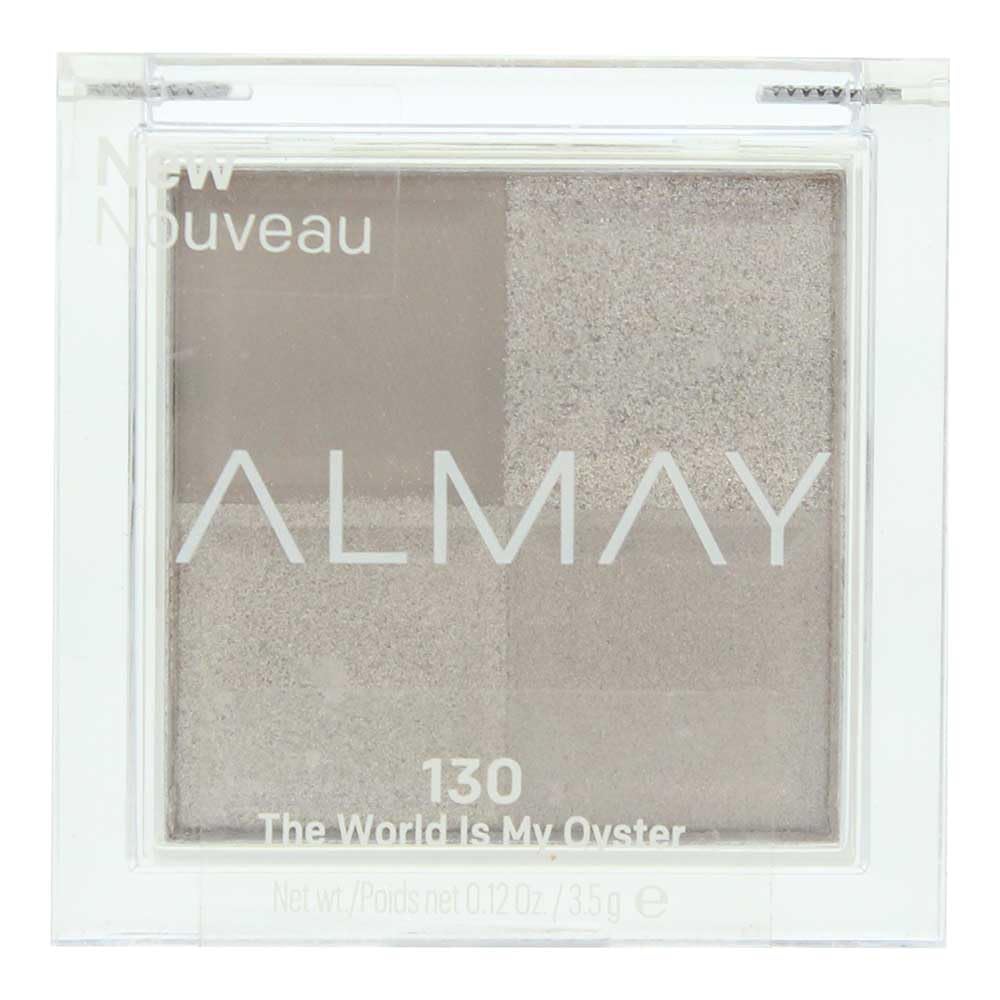 Almay Shadow Squad palette front view showing compact four-finish versatility for daily looks.